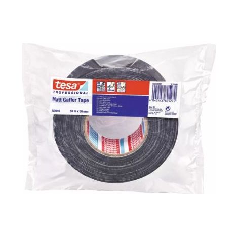 Ruban adhésif toilé tesa® Gaffer tape tesa 53949-00000-02 noir (L x l) 50 m x 50 mm caoutchouc 1 pc(s)