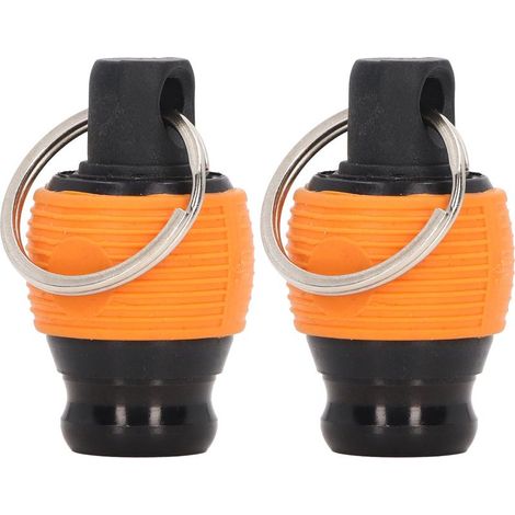 Lot de 2 porte-embouts de tournevis à fixation rapide et résistants à l\'usure, pour outils de 6,35 mm (1/4 po) de diamètre, jaune (1/5)