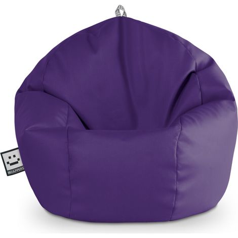 Puff Pelota Polipiel Lila Happers