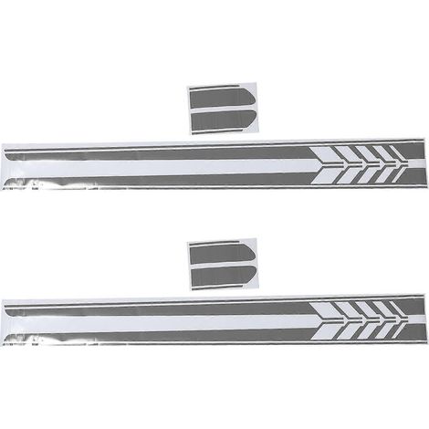 Lot de 2 bandes adhésives latérales de course pour voiture (1/4)