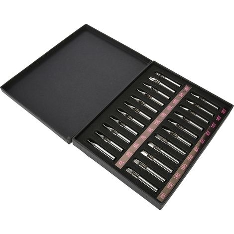 Kit de 22 embouts de tatouage en acier inoxydable de différentes tailles, avec boîte de rangement. (1/5)