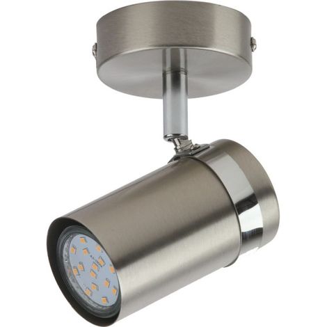 Faretto soffitto moderno nickel satinato orientabile GU10 Italux (1/2)