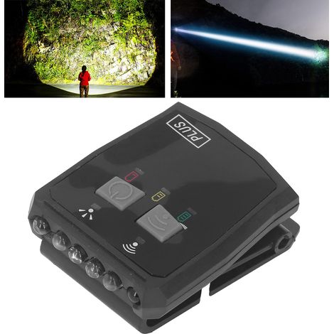 Lampe Frontale à Capteur de Mouvement 2 Modes de Faisceau Lumineux Lampe Frontale Rechargeable pour Course à Pied en Plein Air Camping Randonnée,DUBUNS (1/5)