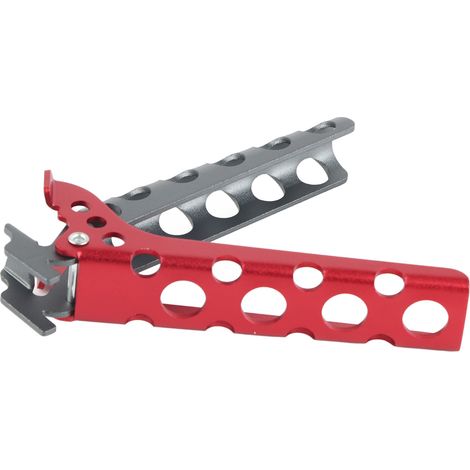Pinces de préhension pour casseroles et bols chauds, en alliage d'aluminium, anti-brûlures, pour le camping, noires et rouges. (1/5)