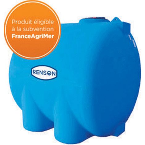 Cuve stockage horizontale d'eau en PE 500 Litres RENSON (1/2)