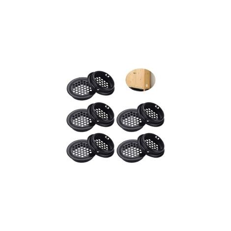 Mezheng – Griglia di ventilazione rotonda in acciaio inox, 10 pezzi – Rete in acciaio inox – Diametro 42 mm – Per armadi e credenze - Crezuo