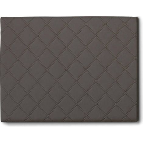Dmora - Cabecero de cama Dbeukem, Cabecero en polipiel en la pared, 100% Made in Italy, adecuado para cama individual, 90x60cm, Tórtola,