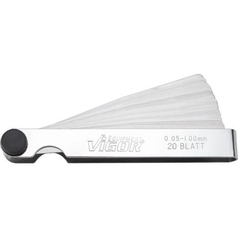 Vigor V1714 Fühlerlehre 0.05 - 1 mm Anzahl Blätter: 20 DIN 2275 (1/5)
