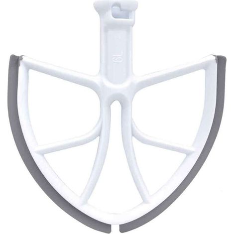 Bardusch-Lame de batteur FZFLZDH pour robot pâtissier KitchenAid 6 litres, avec relevage du bol et bord en silicone. Accessoire de rechange pour robot pâtissier KitchenAid 6 litres. (1/5)