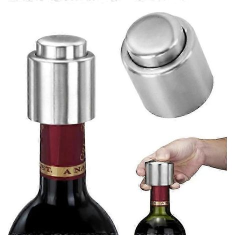 Bouchon de champagne, acier inoxydable mat, bouchon de bouteille-AquaForge