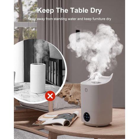 Umidificatore per camera da letto, umidificatore per aromi da 4 litri con 4 modalità di nebulizzazione, fino a 48 ore, 28 dB e senza BPA per camera da letto, ufficio, viaggio (1/4)