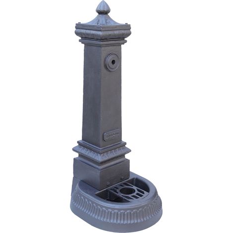 Fontana a colonna Milano H100 cm in ghisa per parco pubblico casa giardino esterno senza rubinetto (1/3)