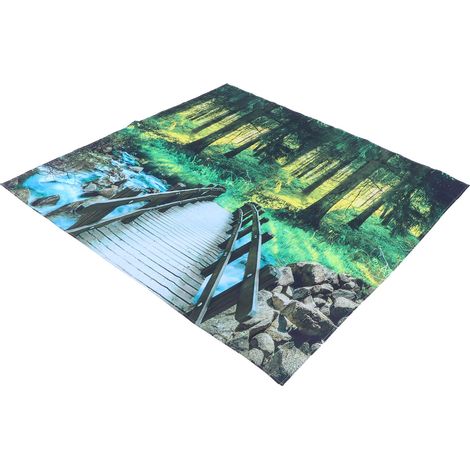 Wandteppich aus Polyester mit Waldlandschaftsmotiv, Wandbehang, dekorative Decke für Schlafzimmer oder Studentenwohnheim, 230 x 180 cm (1/5)