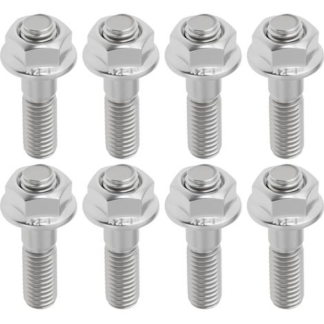 8 goujons d'échappement M8 avec écrous M8 x 35 Compatible avec VMAX Compatible (1/5)