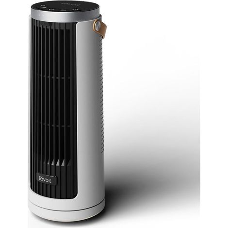 Schlanker kabelloser Säulenventilator Levoit Air Column LTF-F132B-WEUR, 19 W, 5 Geschwindigkeiten, 20 dB, Schwarz/Weiß
