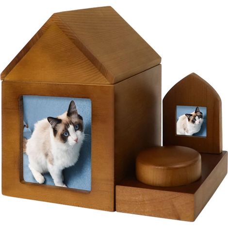 Urnes funéraires pour animaux, urnes pour cendres, urnes funéraires avec cadre photo, coffret à souvenirs en bois, coffret commémoratif