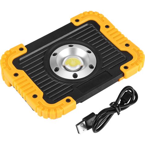 Lampe De Camping Rechargeable Usb - Projecteur Led Cob 10 W 750 Lm - Pour Travail Nocturne Camping Pêche - 1 Pièce (1/5)