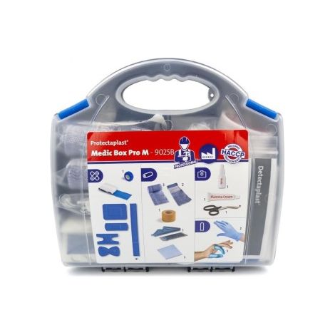 Protectaplast Medic Box Pro M – Trousse de premiers secours professionnelle HACCP avec fixation murale
