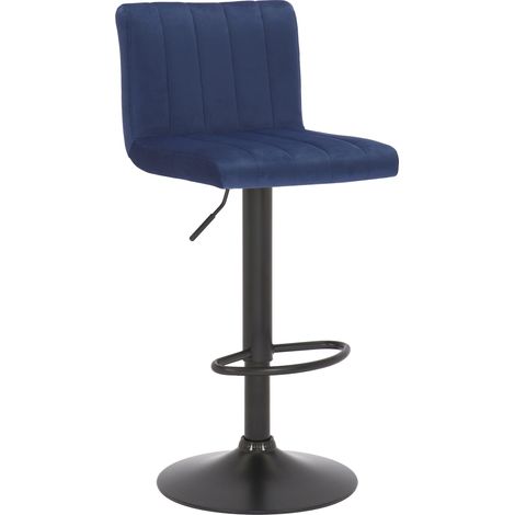 Barhocker Jamie Samt blau (1/5)