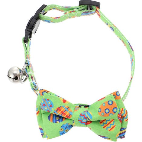 Collar decorativo para gatitos con lazo, resistente al desgaste, para uso en mascotas. (1/5)