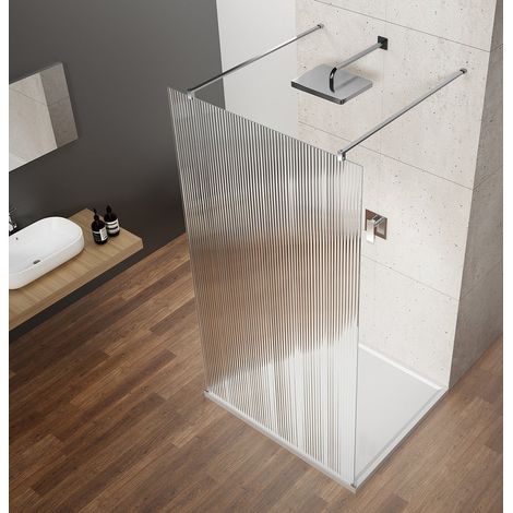 Cabine de douche autoportante VARIO CHROME, verre nordique, 1000 mm (1/3)