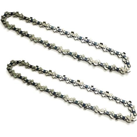 2Pièces 6 pouces chaînes de scie à chaîne pour mini tronçonneuse rechargeable à main chain,Pas de la chaîne1/4,Jauge de la chaîne 0.043/1.1mm,Maillons d'entraînement 37DL,Longueur de coupe utile15cm (1/5)