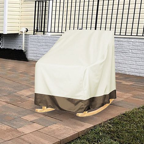 Telo di copertura protettivo impermeabile e resistente per sedia a dondolo da esterno, ideale per mobili da giardino (69,8 cm di larghezza x 82,5 cm di profondità x 99,1 cm di altezza). (1/4)