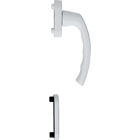 HOPPE® Fenstertürgriff-Halbgarnitur Luxembourg 099/U26/49PNS, innen, Aluminium, 11766748 (1/3)