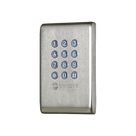 Digicode en INOX rétro éclairé avec électronique intégrée 2 relais CDVI (1/2)