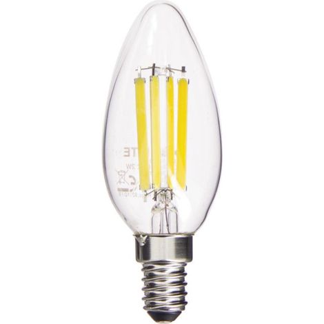 Ampoule à filament LED Flamme, culot E14, 2,2W (eq. 40W), 470 lumens, Blanc chaud, Classe A (1/5)