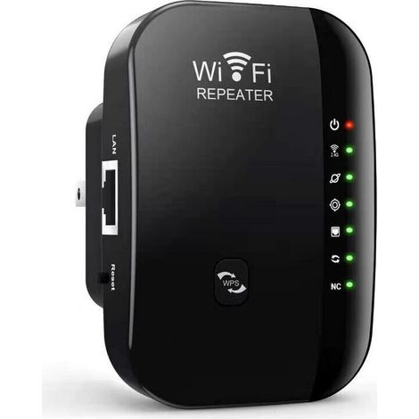 Nouveau 300M bun amplificateur de signal sans fil transmetteur d'extension de réseau AP booster répéteur (noir)