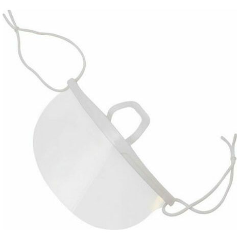 20pcs Visière de Protection Réutilisable en Blanc - Couvre Bouche et Nez Facial - Protection Visage Anti-Salive Anti-Eclaboussure Facial Protection pour Homme Femme (1/5)