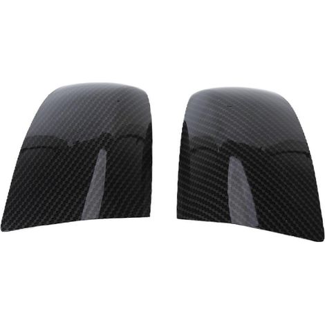 Rechtes und linkes Außenspiegelgehäuse in Carbon-Optik 1429849, kompatibel mit Ford Focus 2005-2007 (1/5)