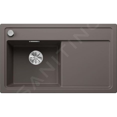 Blanco Zenar 45 - Évier en silgranit, 860x510 mm, avec commande de vidage, InFino, gris 527359