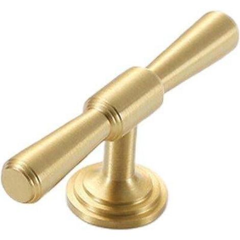 Poignées de meuble de style américain, poignées de tiroir modernes en cuivre pour armoire, penderie ou placard - 8 cm (1/5)