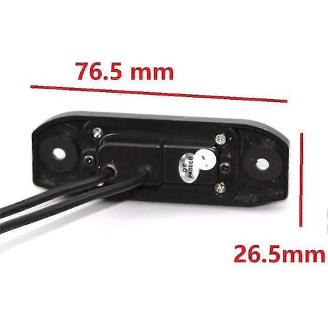 Caméra de recul pour voiture avec vision nocturne LED intégrée à la plaque d'immatriculation pour Volvo S80l /s40l/s80/s40/s60/v60/xc90/xc60/c70/s60l (2 trous de vis) (1/4)