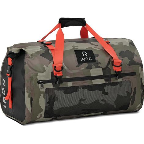 Motorrad Hecktasche 50L wasserdicht mit Rolltop & MOLLE-System, Tarnung (1/5)