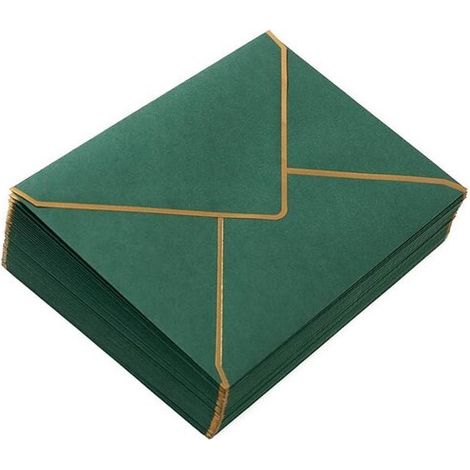 50 Mini Buste Eleganti buste di carta (13,5 x 18,5 cm), perfette per inviti di matrimonio, biglietti di compleanno, annunci di laurea e occasioni speciali. (1/5)
