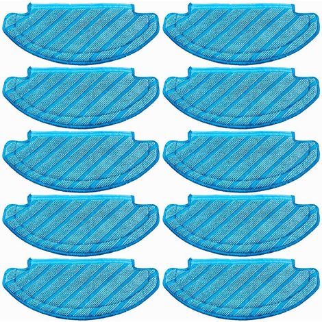 Tapis de nettoyage lavables compatibles avec DEEBOT OZMO T8 AIVI N8 Pro N8 Pro+ N8 Plus Yeedi Vac Max Station Vac 2 Pro (lot de 10) (1/5)