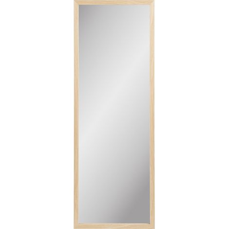Specchio da parete Scottsdale con cornice in legno naturale 45x110 cm
