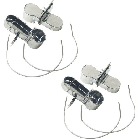 Chick'A – Abreuvoir sabot aluminium pour lapins – Lot de 4 – Installation facile avec plaquette de fixation – Alimentation par bouteille