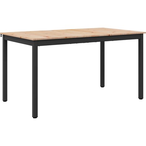 Maison Exclusive - Esstisch Natur 150 x 90 x 75 cm Massives Kiefe
