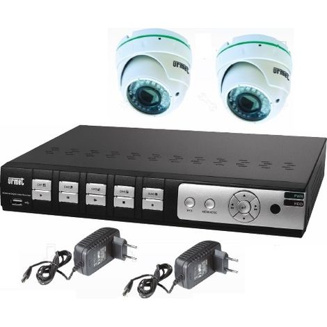 Kit ahd 2 camdom+1dvr URMET 1093/KAHDB (1/2)
