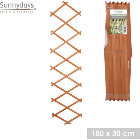 SUNNYDAYS "IL MIO GIARDINO" TRALICCIO IN LEGNO ALLUNGABILE 180X30X0,7CM (1/4)