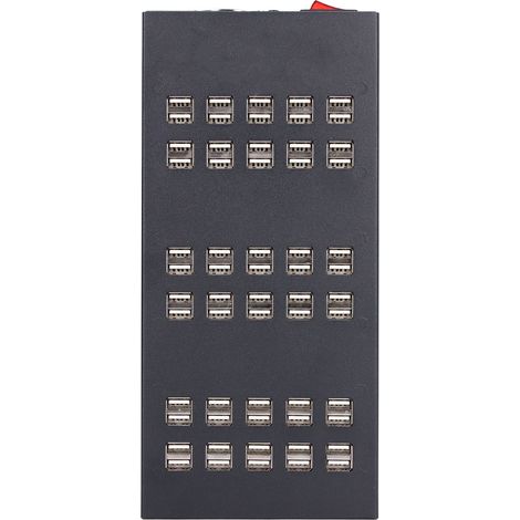 Chargeur multiport double rangée USB-60D, chargeur USB multiport, chargeur multifonction, tête de charge électronique, 220 V (1/5)
