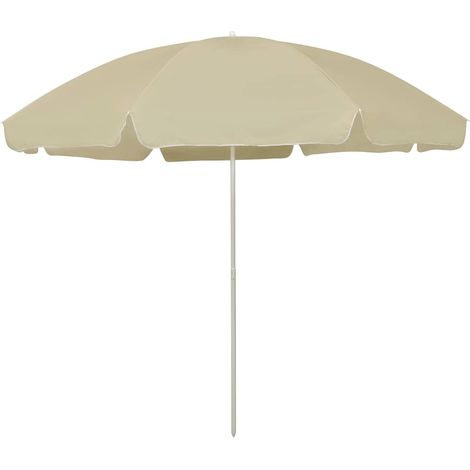 vidaXL Beach Parasol Sand Yellow 300 cm