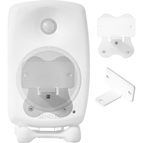Kompatibel mit Genelec G2 Wandhalterung, Genelec G2 Ständer, Genelec G2 Metallhalterung, Zubehör, Zubehörablage (Weiß), 2 Stück (1/5)