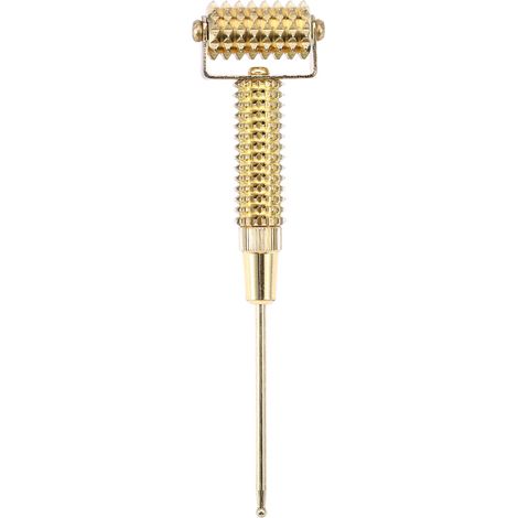 Détecteur de points d'acupuncture sonde visage oreille aiguille ressort rouleau massage doré (1/5)