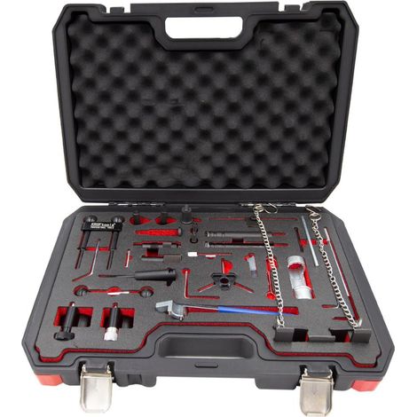 Kit de calage moteur VAG – Outils de calage arbre à cames, pompe d'injection, vilebrequin – Compatible moteurs 1.9/2.0 TDI, 1.4/1.6L essence – Kroftools