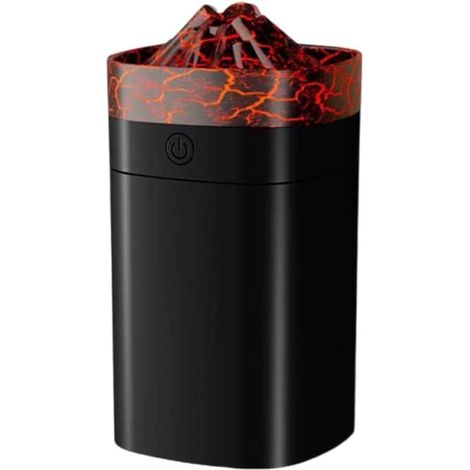 Umidificatore Volcano da 400 ml, diffusore USB colorato, silenzioso, per casa, camera da letto o ufficio. (1/4)
